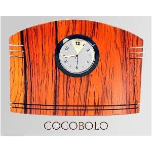   quartz desk clock, cocobolo Mikutowski Woodworking