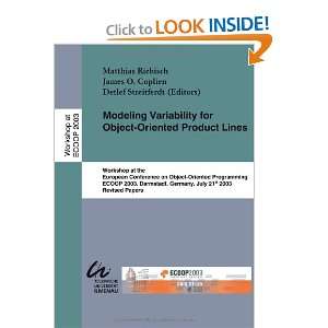 Modeling Variability for Object Oriented Product Lines 