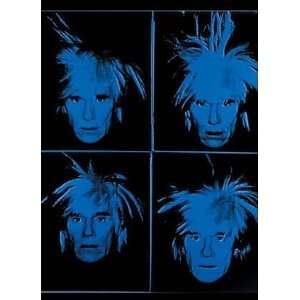  Four Blue Andys by Andy Warhol, 3x4