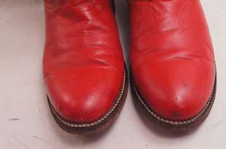 Red Leather 7 ? Womens Western Boots  