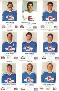 1985 86 Fredericton Express Team Set Police Set (28) NRMT Marc 