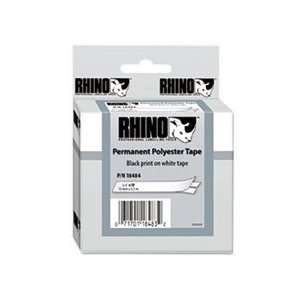  Rhino Permanent Poly Industrial Label Tape Cassette, 3/4in 