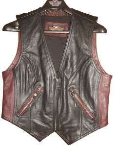 Harley Davidson Leather Vest 95th Anniversary Womens Medium, Large or 