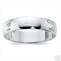 Platinum 950 DOME Ring Wedding Band 6 mm   All sizes  