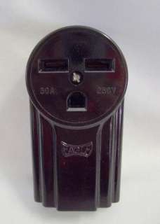 Eagle 1232 3 Wire 30 Amp Grounding Surface Receptacle  