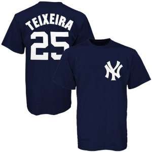  Mark Teixeira New York Yankees Navy Name and Number T 
