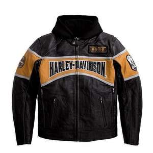    Davidson® Grip Moto 3 in 1 Leather Jacket yellow 97187 10VM  