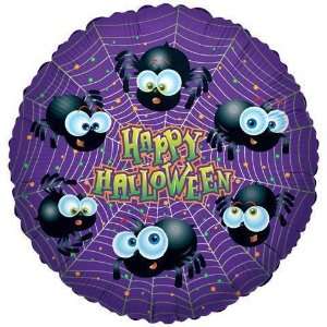    Halloween Balloons   18 Halloween Spiders Silver Toys & Games