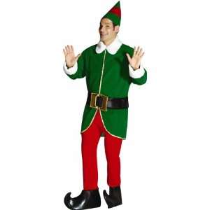   By Rasta Imposta Green and Red Elf Adult Costume / Green   One Size