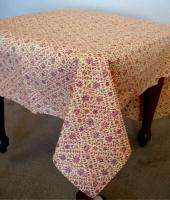 NEW Designer Tablecloth 72x52 Smal Floral Print Beautiful Handcrafted 