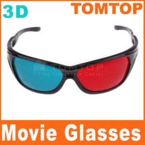 Red Cyan Blue 3D Glasses Anaglyph for 3D Movie Game  