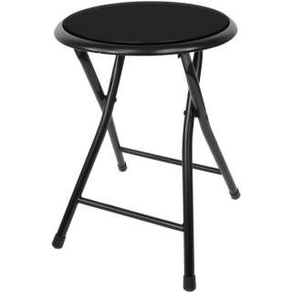 18 Inch Cushioned Folding Stool   Trademark Home Collection   Easy to 