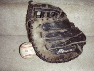   Pro Fastpitch Black Leather Girls Softball Catchers glove mitt  