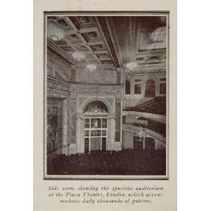 1925 Auditorium Plaza Movie Theatre London Print   Original Halftone 