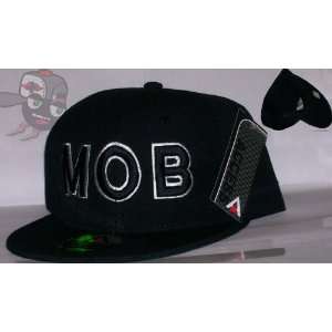 M.O.B. Black Script Snapback Streetwear Hat Cap 