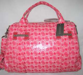GUESS Love Candy Bag Purse Shopper Violet Black Pink  