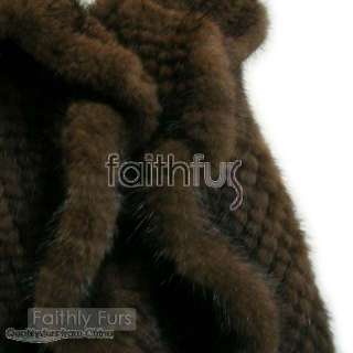 Mink Fur Knitted Cape/Shawl/Stole/Poncho/Scarf/Wrap  