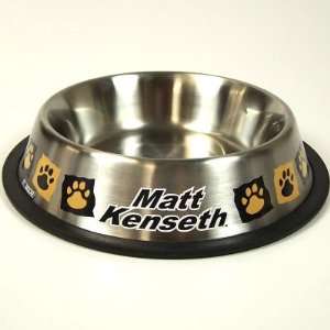  MATT KENSETH STAINLESS STEEL PET DISH DOG BOWL Sports 