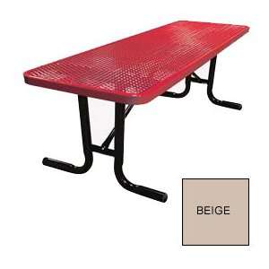   Free Standing Picnic Table, Portable Mount   Beige
