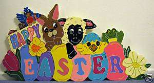 Happy Easter Gang Lamb Duck Bunny Yard Art Decoration  