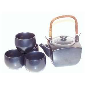  Japanese Iron Glaze Tea Set