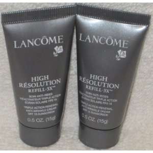  Lancome High Resolution Re Fill 3X Anti Wrinkle Cream x 2 