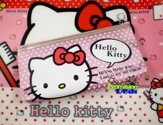 Hello Kitty Stationery Make up Pencil Bag Pouch Case  
