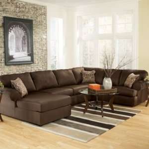   Market Square Bronson Chaise Sectional in Cafe