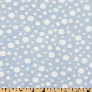  60 Wide Minky Cuddle Dot Baby Blue Fabric By The Yard 