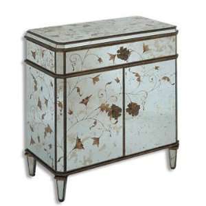    PC8210   Hand Painted Antique Mirrored Chest