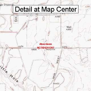  USGS Topographic Quadrangle Map   Aberdeen, Idaho (Folded 