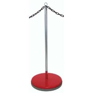 Portable Rope Posts   Red   Gym Equipment  Sports 