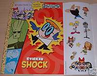 Cartoon Network Color & Sticker Book Dexter, Johnny +  