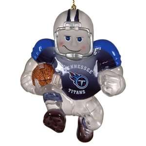 SC Sports Tennessee Titans Acrylic Halfback Ornaments  Set of 2 Set of 