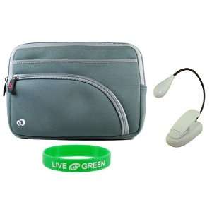   Case with Clip on Reading Lights   Grey  Players & Accessories