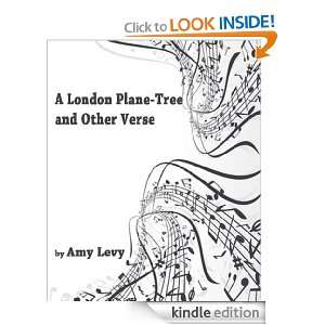 London Plane Tree and Other Verse Amy Levy  Kindle 
