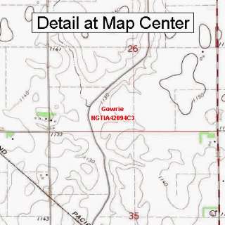   Quadrangle Map   Gowrie, Iowa (Folded/Waterproof)