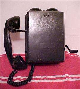   Electric Antique Wood Wall Phone N717CG Hand Crank Telephone NR