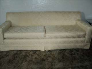 Vintage Modern Off White Cream Sofa Couch EUC  