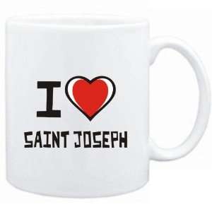  Mug White I love Saint Joseph  Cities