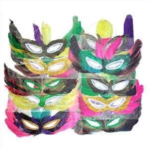 20pcs Feather Mask Masquerade Ball Party Mardi Gras MK  