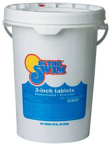  The Swim 3 Inch 99% Trichloro Sanitizer Swimming Pool Chlorine 10 lbs