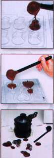 Package1*DIY Double Chocolate Wax Melting Pen Moulding Kit Set
