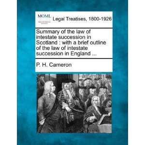  Summary of the law of intestate succession in Scotland 