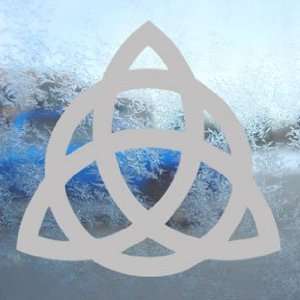  TRIQUETRA TRINITY KNOT Gray Decal Truck Window Gray 