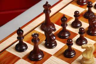 the collector chess set boxwood blood rosewood on striped bloodwood 