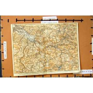   Map 1914 Germany Plan Dresden Pirna Tetschen Sebnitz