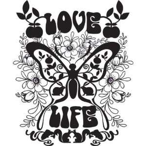  Simply Screen Silk Screen Stencil Love Life butterfly By 