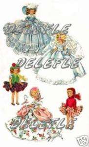1653 Vintage Doll Clothes Pattern 7 1/2 inch Dolls  