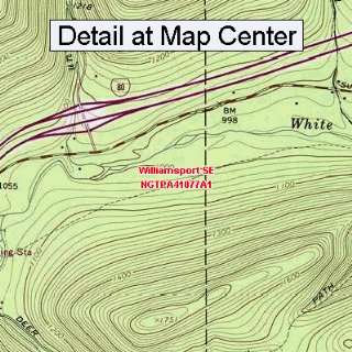 USGS Topographic Quadrangle Map   Williamsport SE, Pennsylvania 